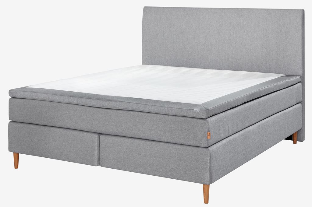 Cama Continental SOKNA GC35 dourada 150x200 SOKNA GC35 cinza-27 látex