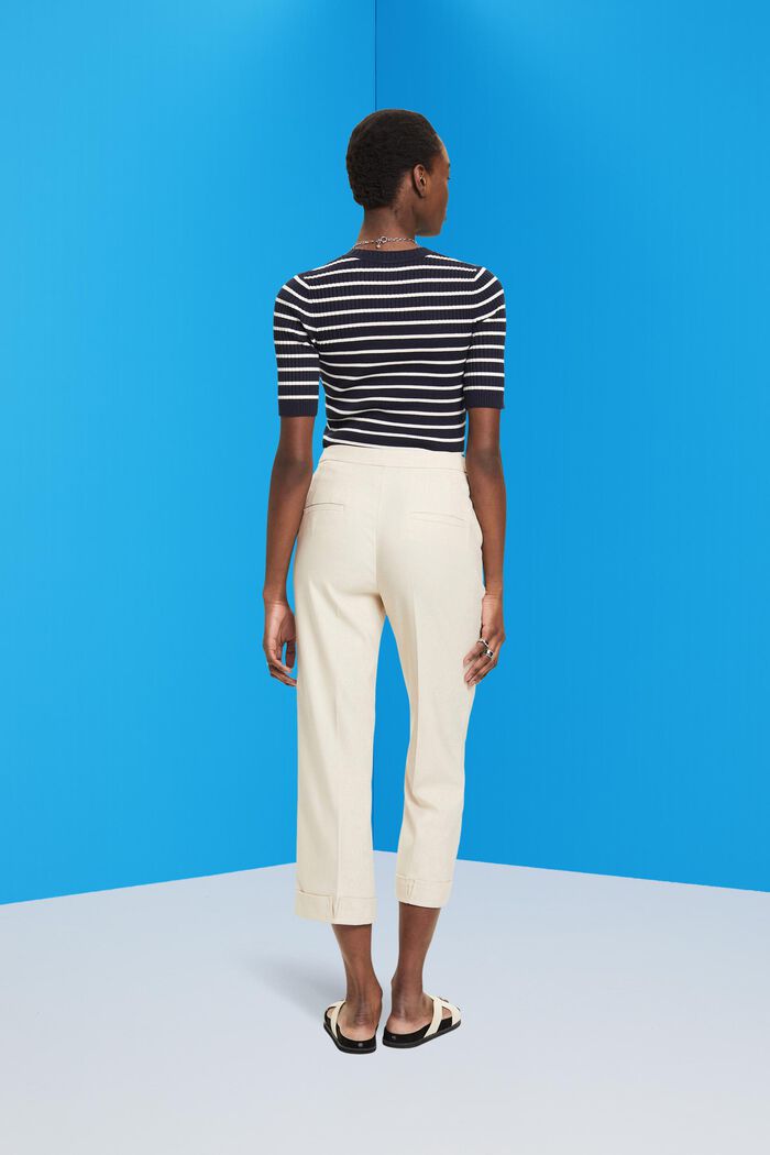 Elegante Cropped-Hose mit hohem Bund