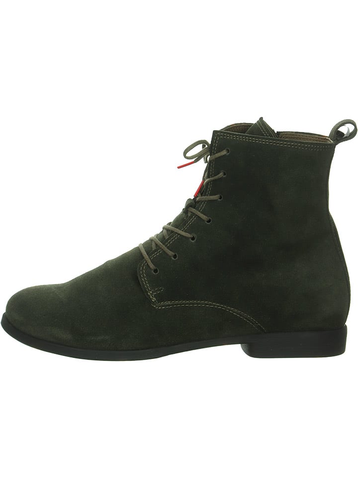 Think! Leder-Boots in Khaki günstig kaufen