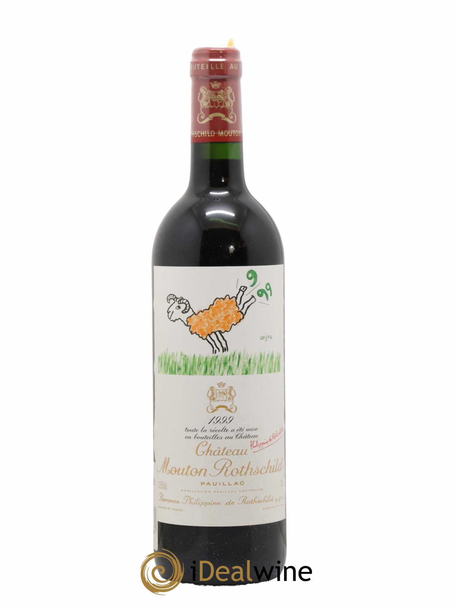 Château Mouton Rothschild 1er Grand Cru Classé  1999 - Lot de 1 Bouteille