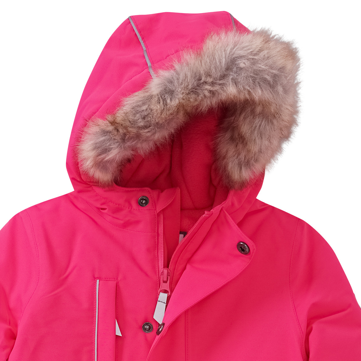 Baby Schneeoverall mit Fellimitat