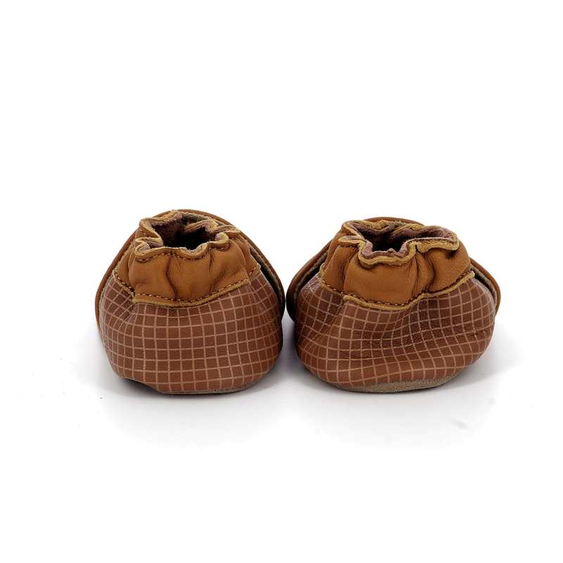 Chaussons cuir tannage vegetal Funny Cow