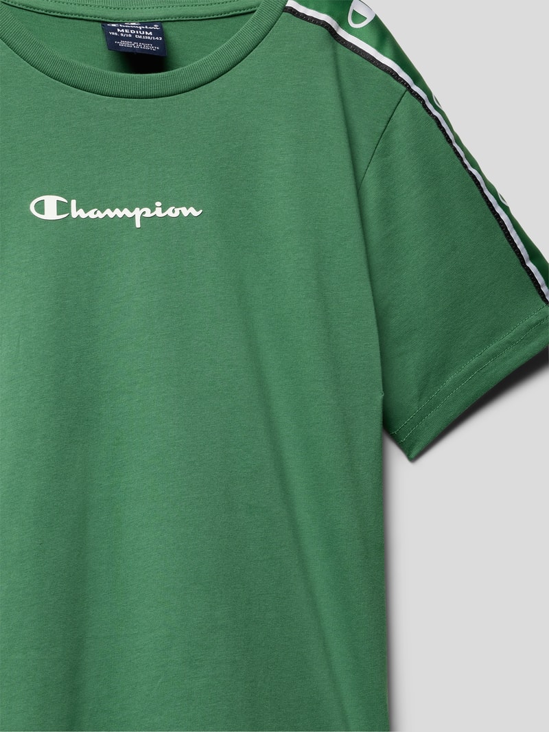 T-Shirt mit Logo-Print in grün