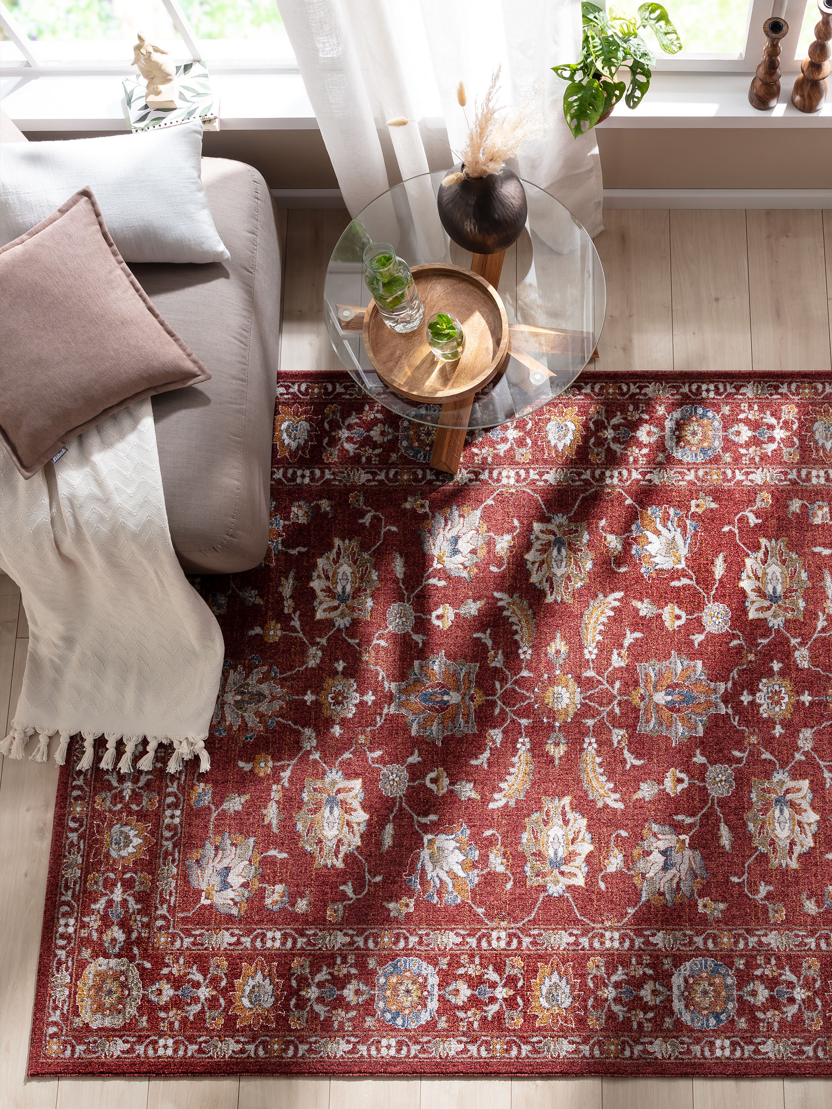 Tandara Orient-Teppich, Rot