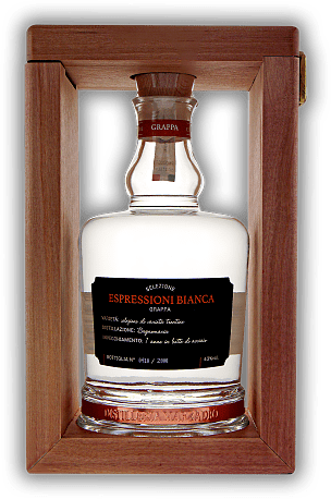 Marzadro Espressioni Bianca Grappa Marzadro Espressioni Bianca Grappa Jährliche limitierte Edition. 0,7	 Liter - Vol 43%
