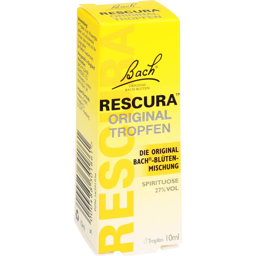 BACHBLÜTEN Original Rescura Tropfen m.Alkohol