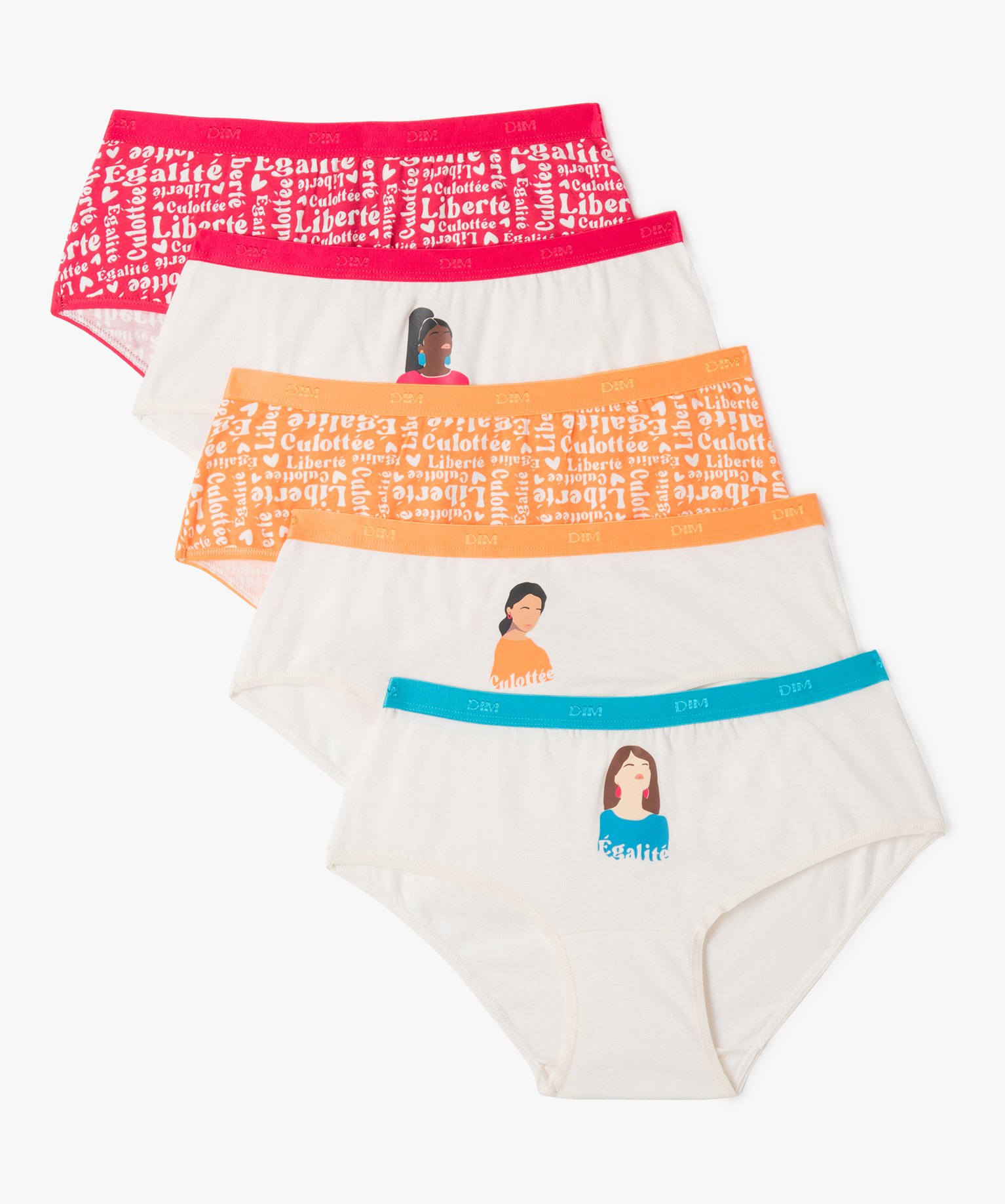 Shorty en coton stretch imprimé femme - Les Pockets de DIM ... multicolore | GEMO