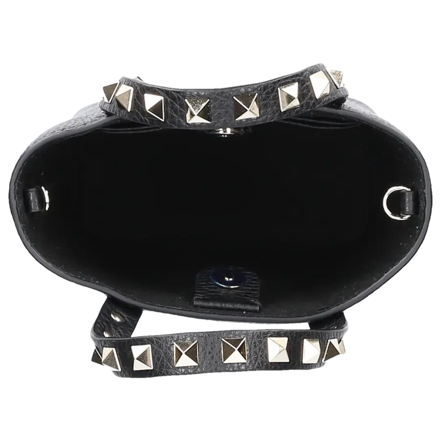 Valentino Garavani - Shopper ROCKSTUD MINI Kalbsleder - schwarz