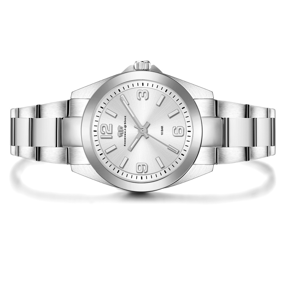 Rhodenwald & Söhne Montre à quartz Majestia en Argent Acier inoxydable en Argent Montre