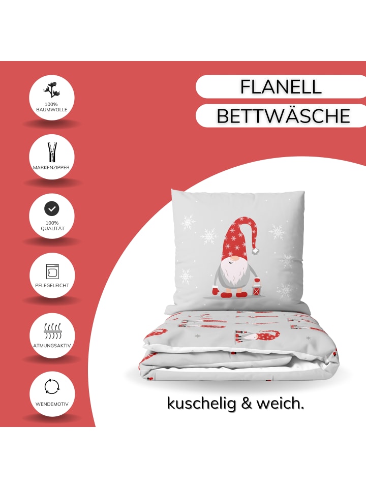 TRAUMHELDEN Bettwäsche-Set Biber/Flanell 