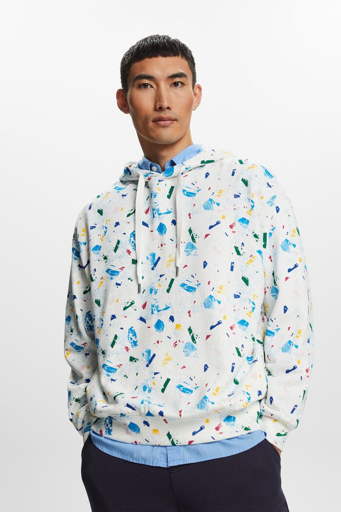Hoodie aus Bio-Baumwolle mit Print