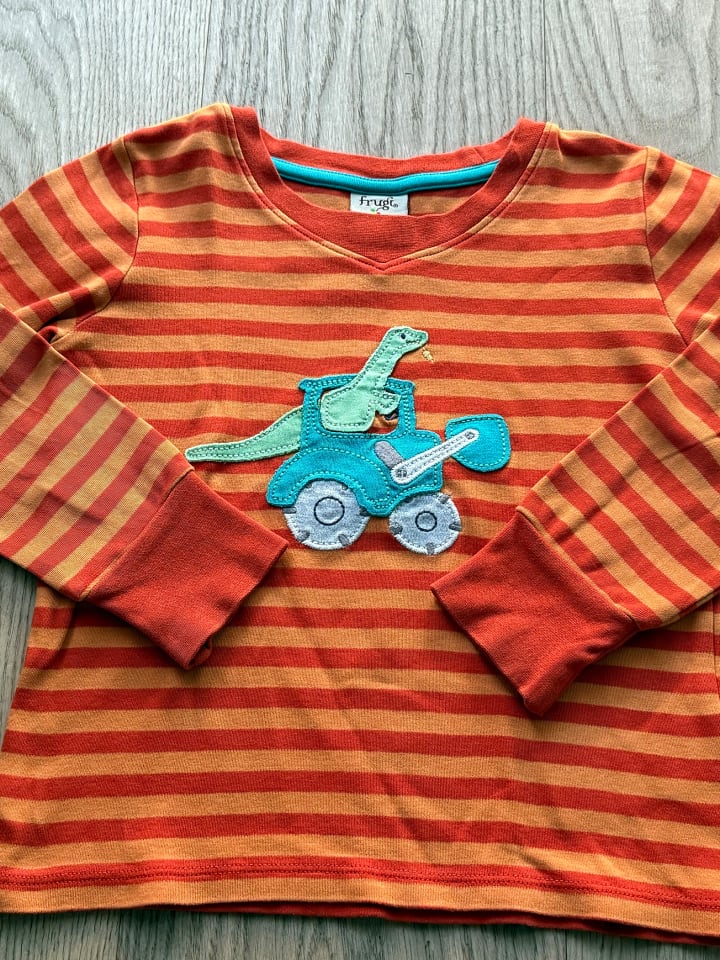 Frugi Frugi Longsleeve Dino Orange günstig kaufen 104/110