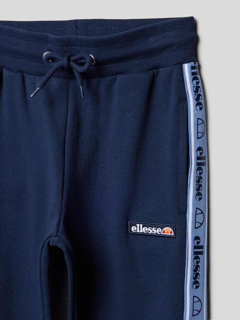 Sweatpants mit Label-Details Modell 'Sanpolo' in marineblau