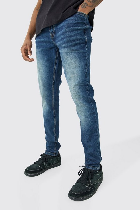 Tall Skinny Stretch Jeans in Antikblau