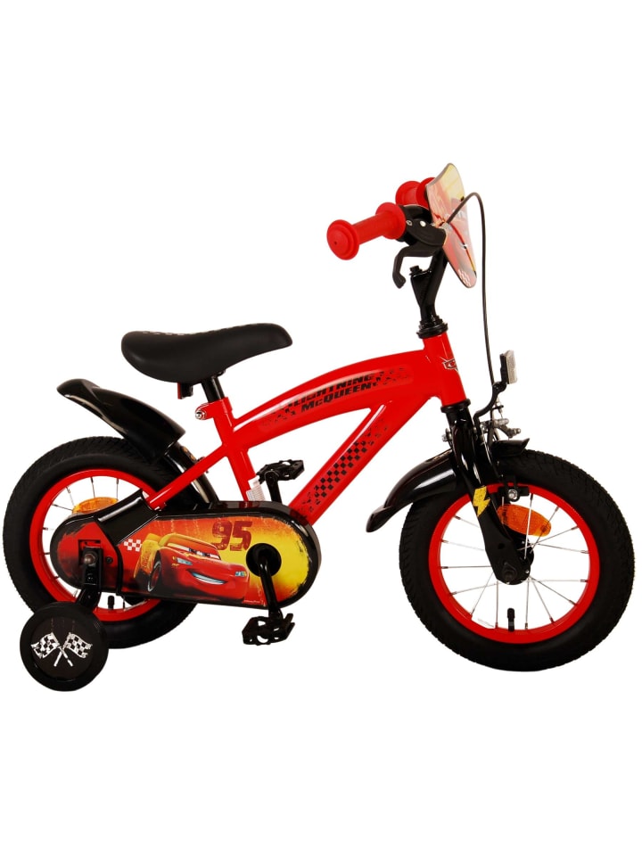 Volare Kinderfahrrad Disney Cars für Jungen 12 Zoll Kinderrad in Rot 3 Jahre günstig kaufen onesize