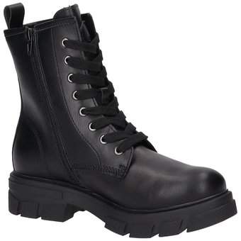 Via della Rosa Schnür Boots in schwarz