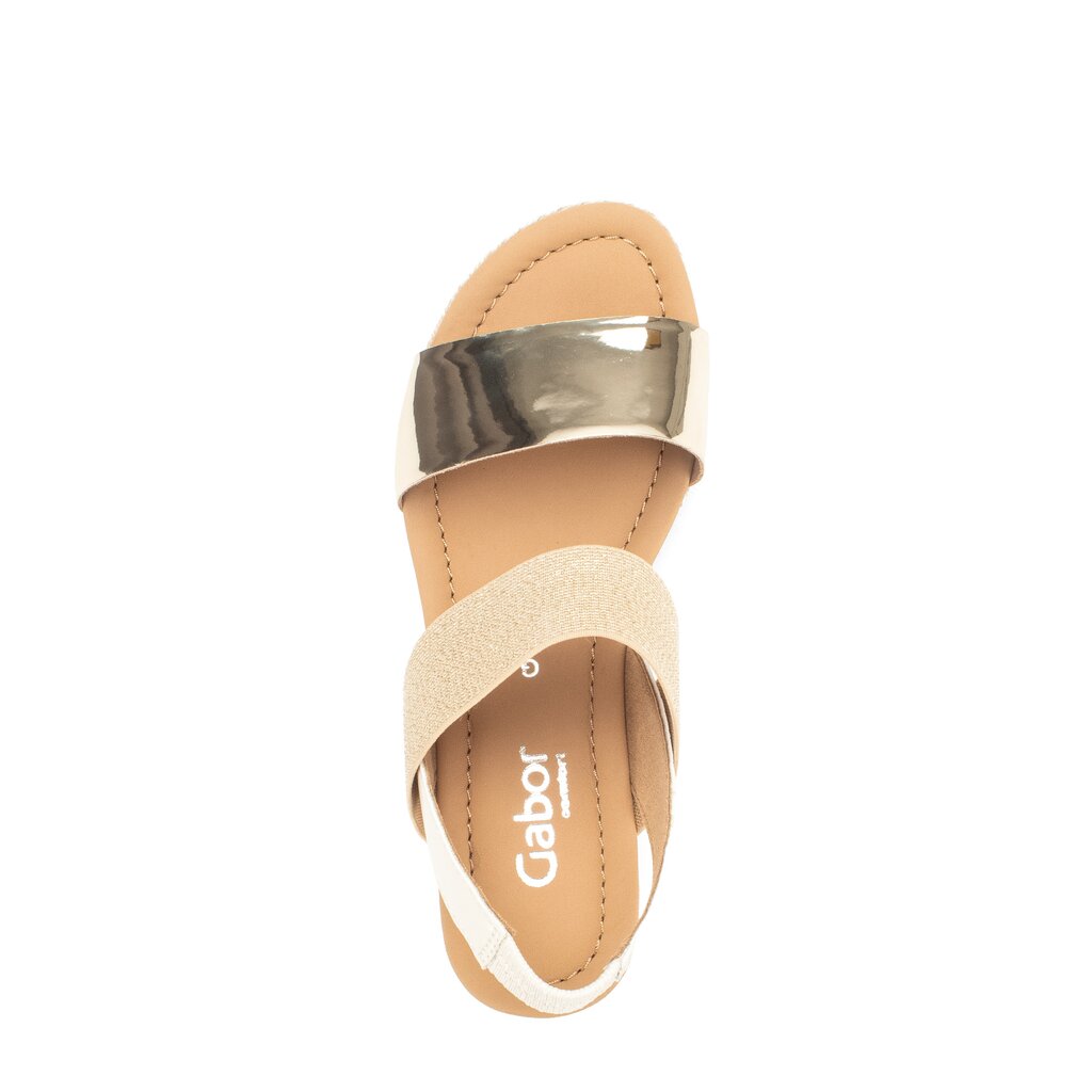 Gabor comfort Keilsandalette gold