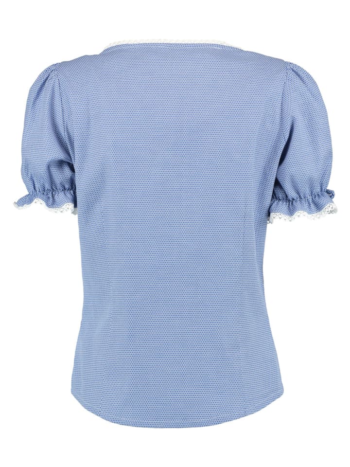 OS-Trachten Trachtenbluse Mikun in mittelblau günstig kaufen 34