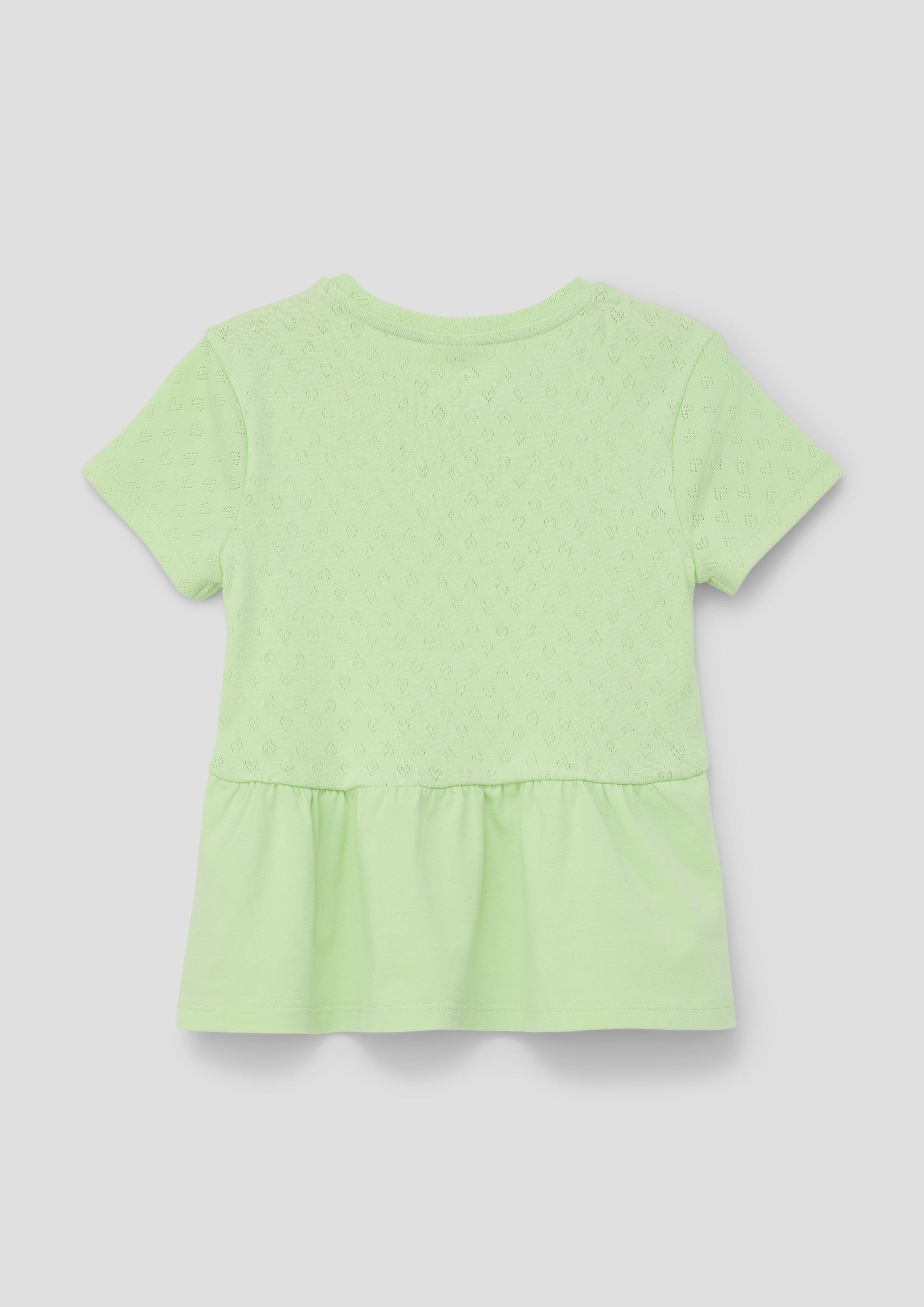 T-Shirt mit Ajourmuster  2142064-7250
