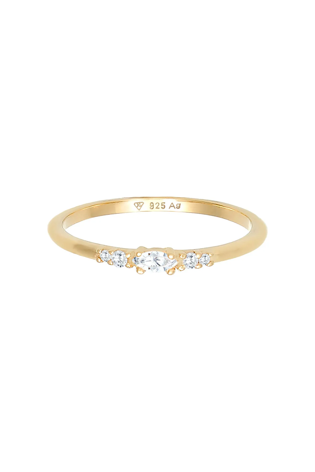 ELLI  Ring Zirkonia Marquise Elegant Verlobung 925 Silber