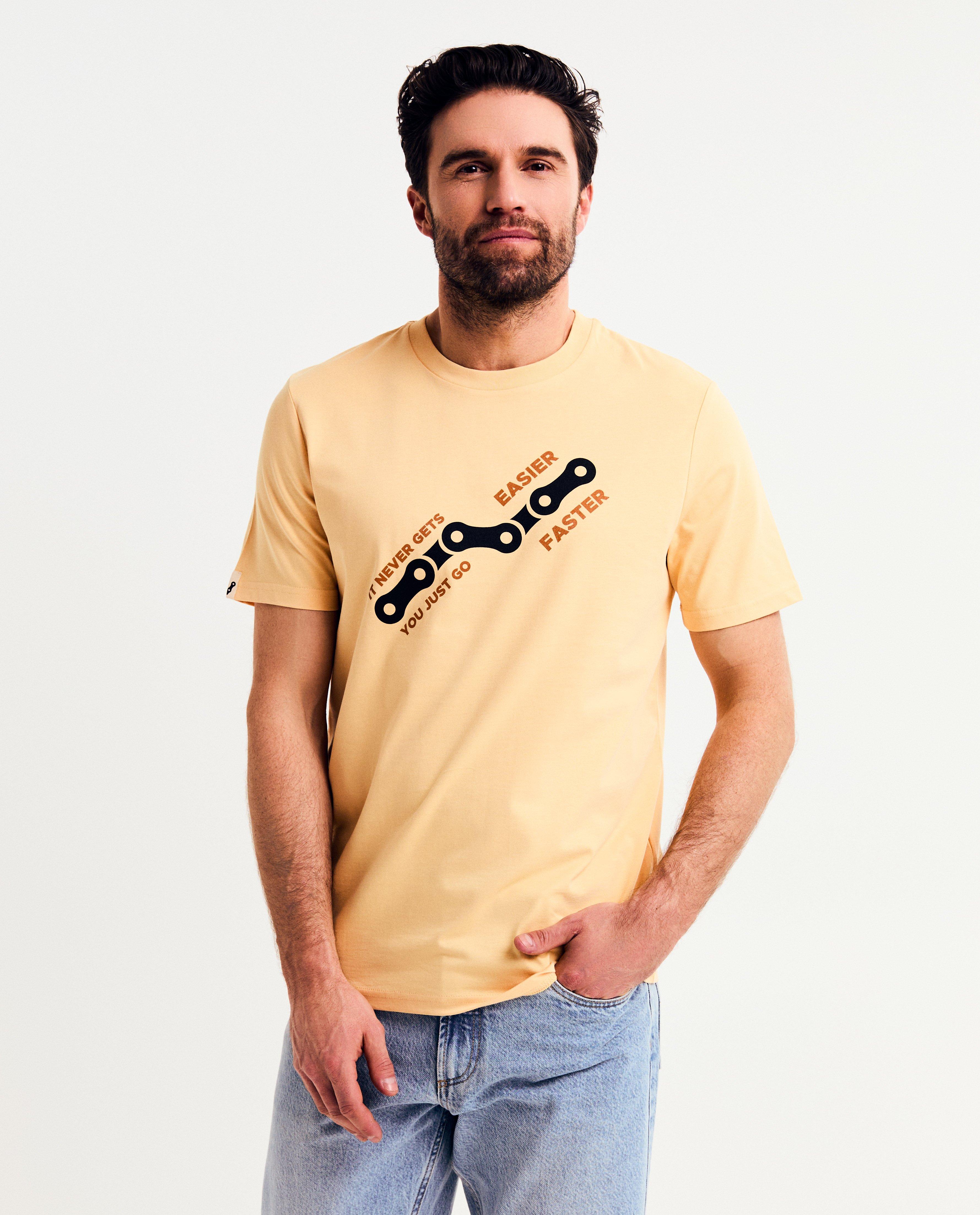 Trăiască ciclismul! Tricou cu imprimeu portocaliu