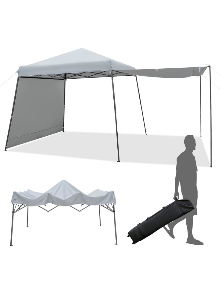 COSTWAY 3x6m Faltpavillon in Grau günstig kaufen onesize