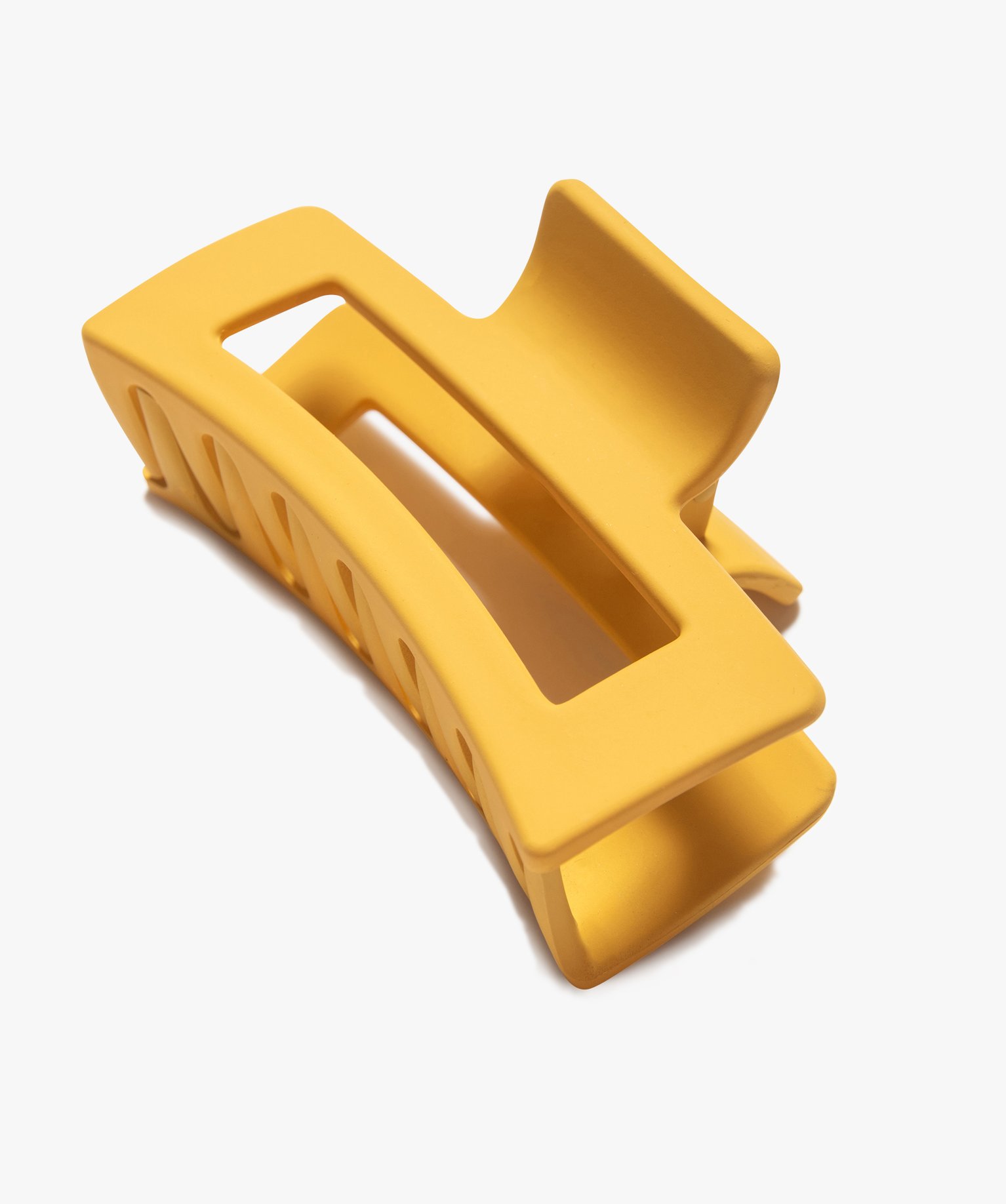 Pince crabe femme forme rectangle mate jaune | GEMO