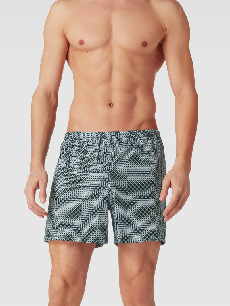 Boxershorts mit Karomuster in dunkelblau