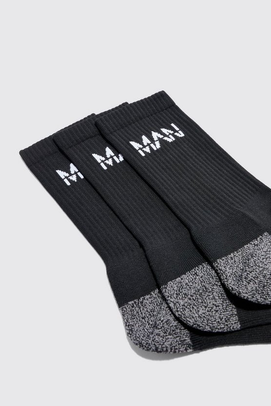 3er-Pack Man Active gepolsterte Trainings Socken