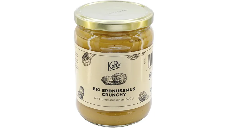 KoRo Bio Erdnussmus Crunchy 500 g