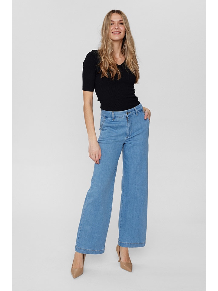 NÜMPH Jeans - Comfort fit -  in Hellblau günstig kaufen