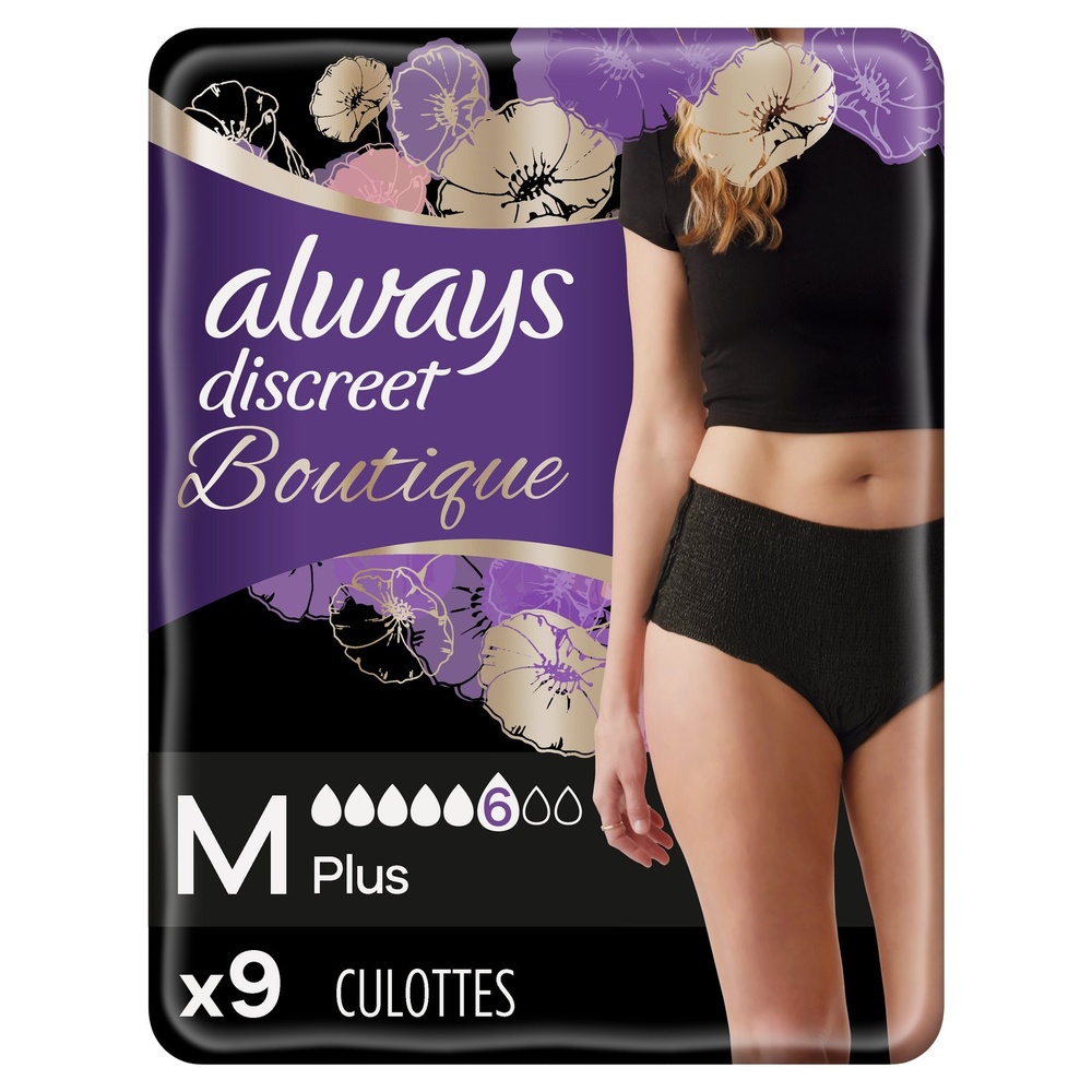 always Always Discreet Culottes Pour Fuites Urinaires Taille Basse Culottes Pour Fuites Urinaires