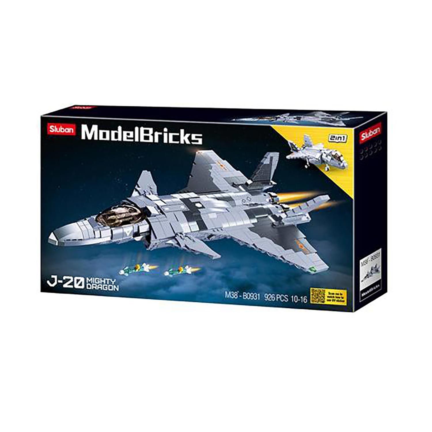 Kampfjet Mighty Dragon - Bausteine Set M38-B0931