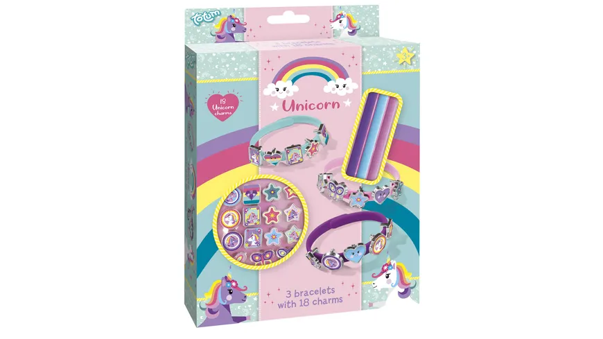Totum - CREATIVITY EINHORN ARMBÄNDER MIT 18 ANHÄNGERN