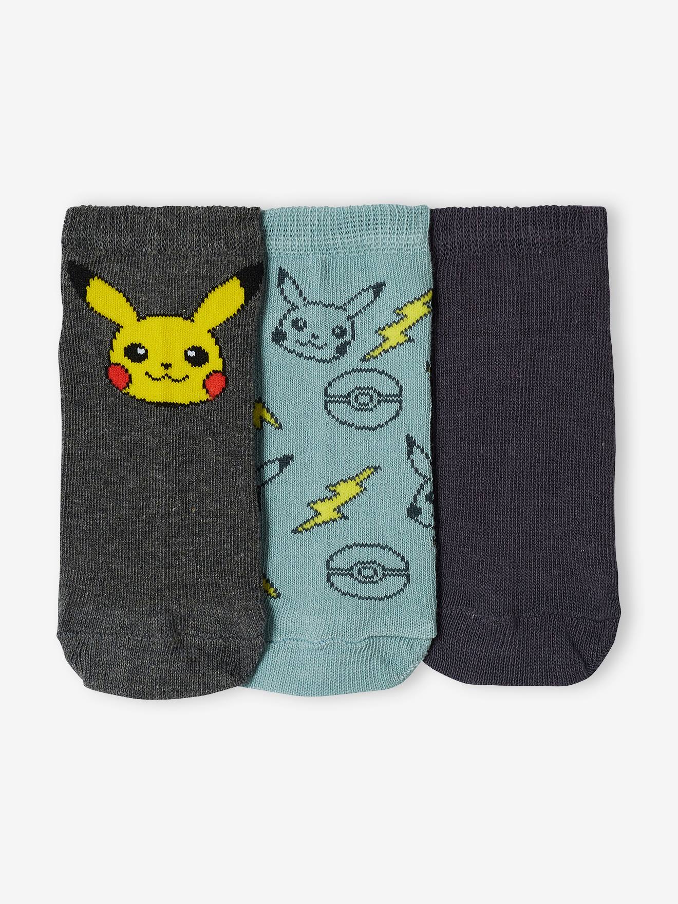 Pokemon 3er-Pack Kinder Socken POKEMON - grün