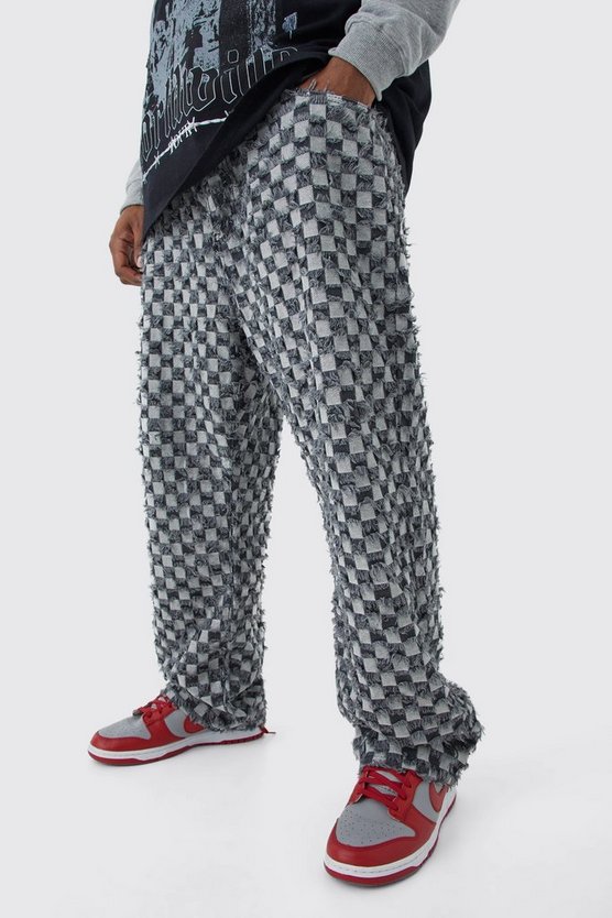 Plus lockere karierte Hose