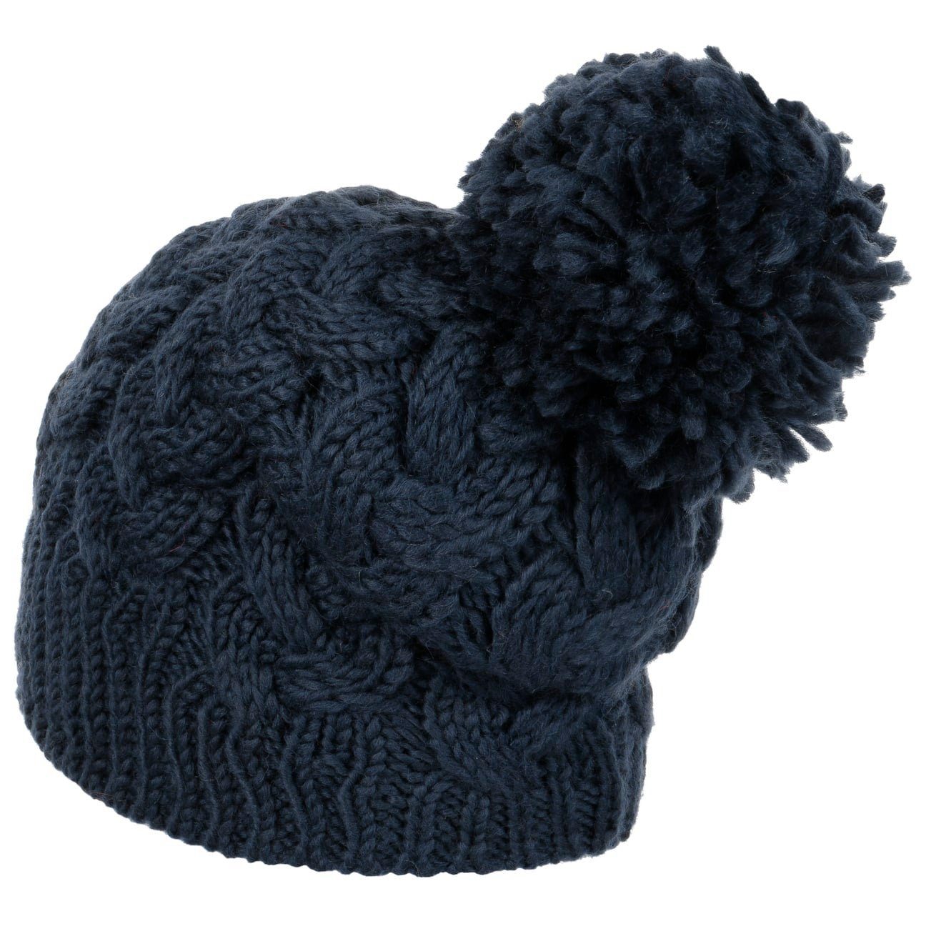 Seeberger Bommelmütze (1-St) Strickmütze mit Futter