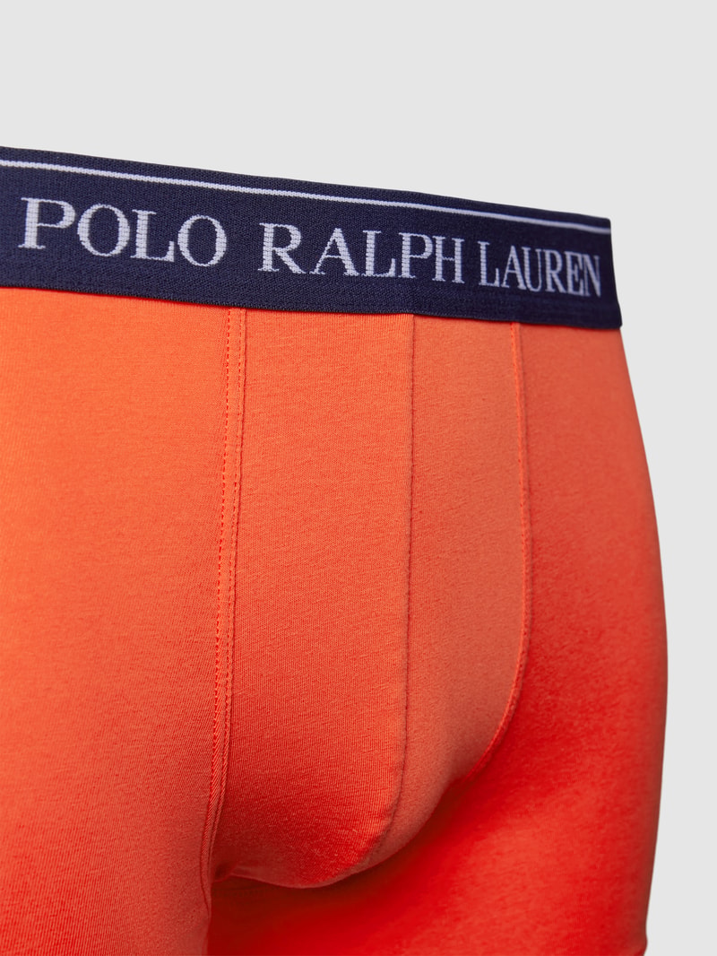 Trunks mit elastischem Logo-Bund im 3er-Pack in orange