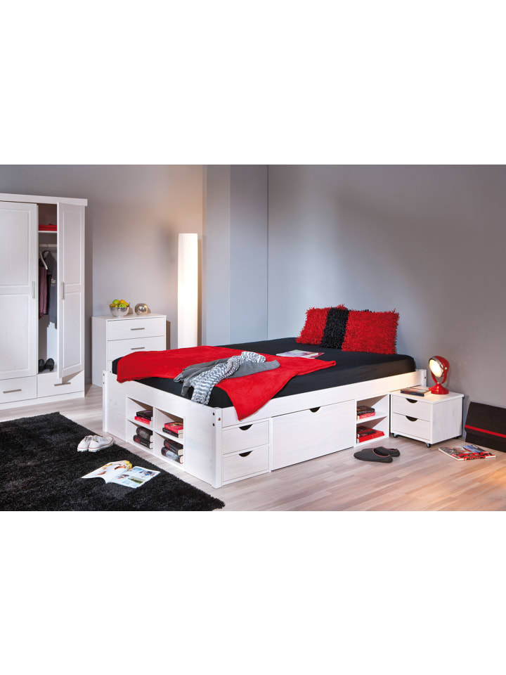ebuy24 Bett Till Weiß 199 x 146 cm günstig kaufen onesize