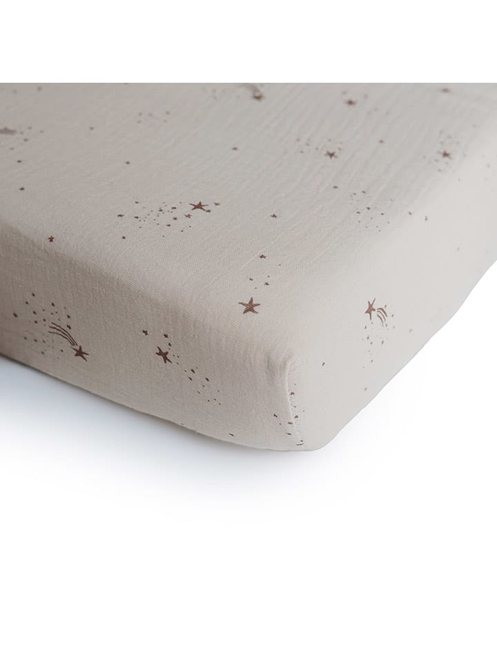 mushie Spannbettlaken in Beige - (L)100 x (B)40 cm günstig kaufen onesize