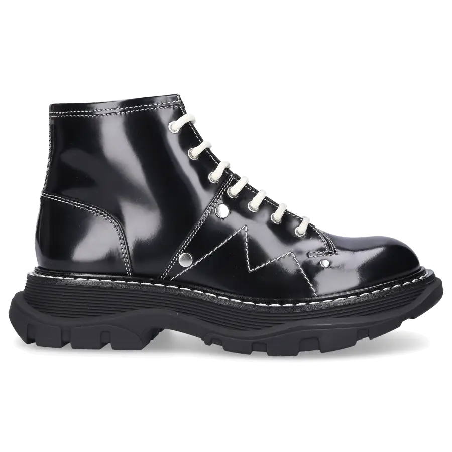 Alexander McQueen - Stiefeletten WHQSG Kalbsleder - schwarz