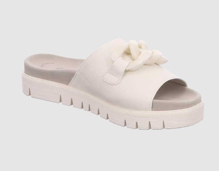 GABOR Sportliche Sandalen weiss Gabor Fashion Pantolette 23.743.20 Weiß