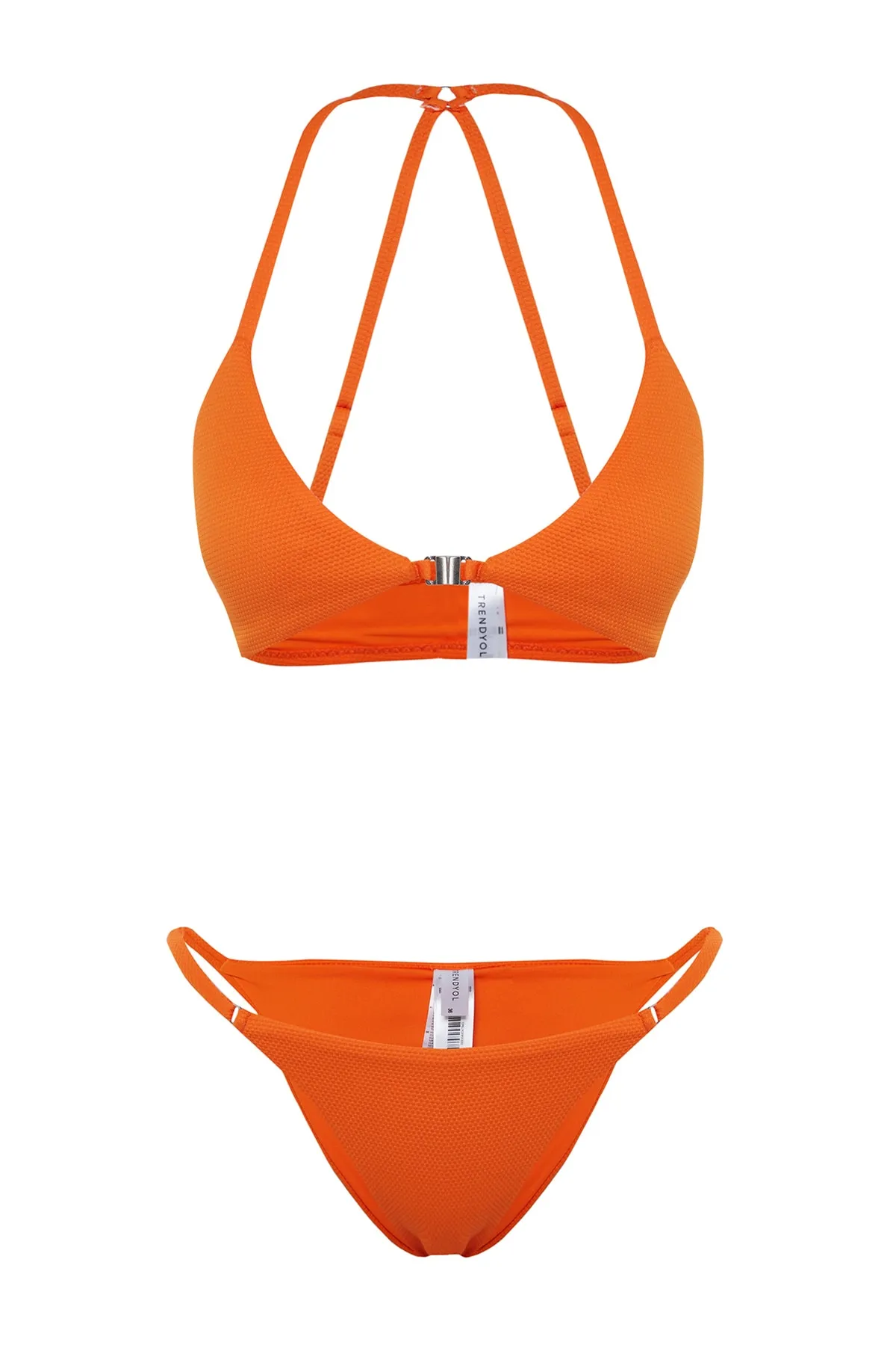 Trendyol Collection  Bikini-Set - Orange - Strukturiert