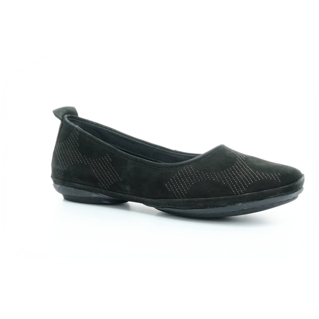 Camper TWS Lara Negro Stickerei Negro Black (K201513-006) Ballerinas