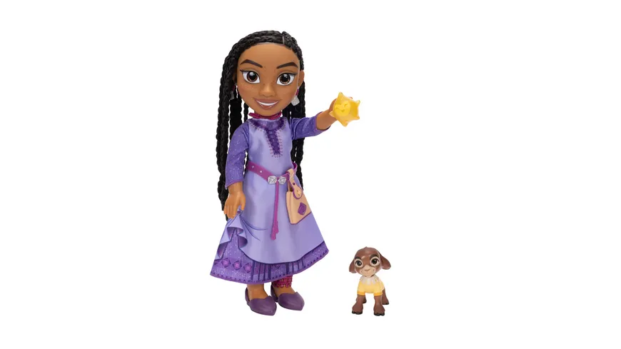Jakks Pacific -  Wish - Asha Funktionspuppe 38cm mit Valentino und Stern
