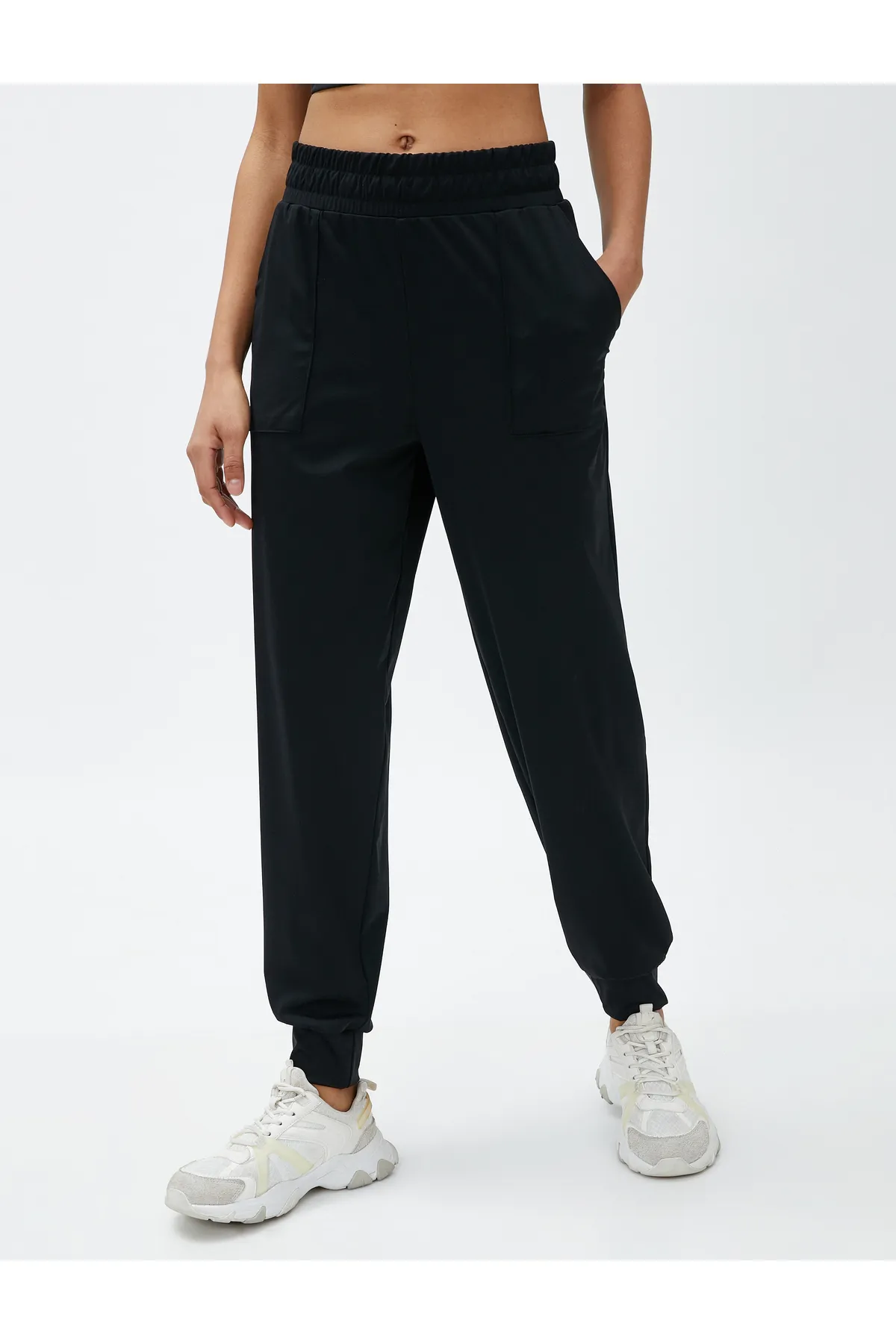 Koton  Jogger-Jogginghose mit elastischem Taschenbund