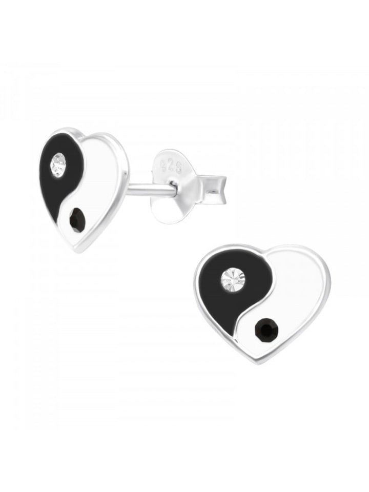 Alexander York Ohrstecker YIN YANG Herz in 925 Sterling Silber, 2-tlg. günstig kaufen onesize