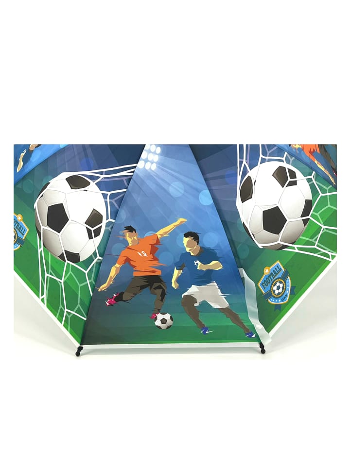Yuhu.kids Regenschirm Fußball Team in Blau günstig kaufen onesize