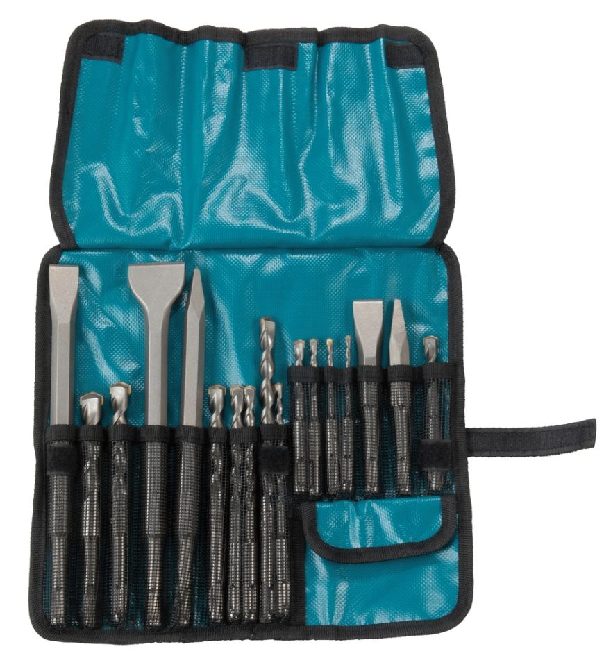 Makita Zubehör D-53609 SDS-Plus Bohrer-/Meißelset im Koffer, 17-teilig