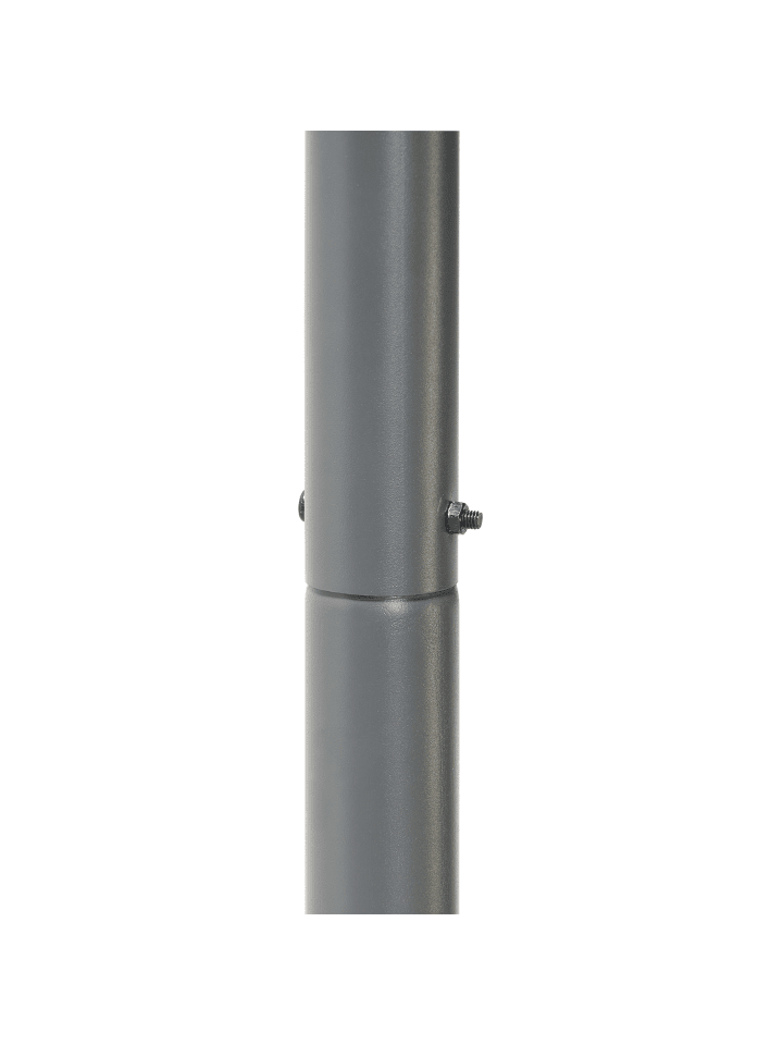 Beliani Garten-Pergola VIMINO in Grau/Schwarz - (W) 282 x (H) 282 x (L) 294 cm günstig kaufen onesize